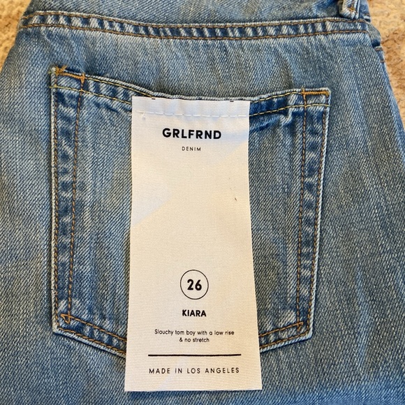 GRLFRND Kiara High Waist Ankle Boyfriend in Stone Deep Size 26 - Picture 4 of 7